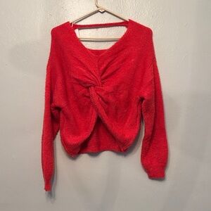 1901 Red V-Neck Sweater XL